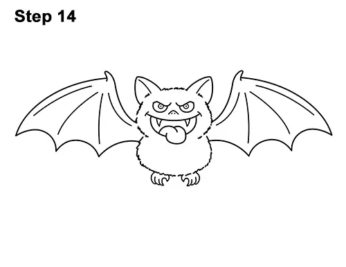 How to Draw a Bat Cartoon