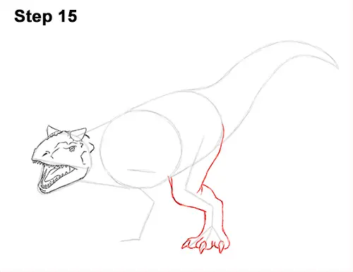 How to Draw a Carnotaurus