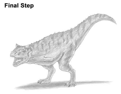How to Draw a Carnotaurus