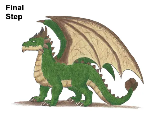 How to Draw an Earth Dragon VIDEO & Step-by-Step Pictures