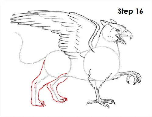 Drawing of a Griffin