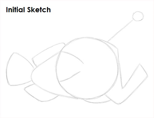 Draw Anglerfish Sketch