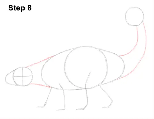 Draw Ankylosaurus Dinosaur 8