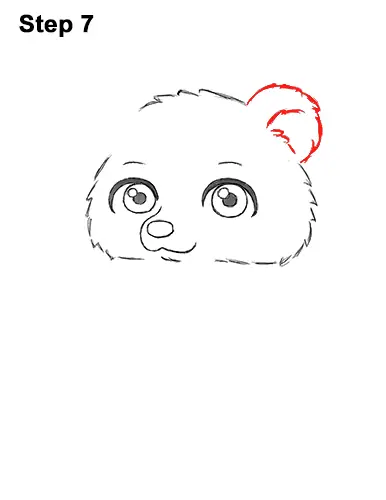 How to Draw a Cute Little Mini Chibi Cartoon Brown Bear Cub 7