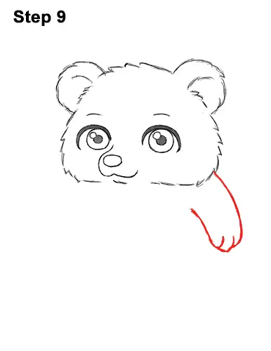 How to Draw a Cute Little Mini Chibi Cartoon Brown Bear Cub 9