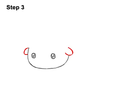 How to Draw Cute Cartoon Bison Buffalo 3
