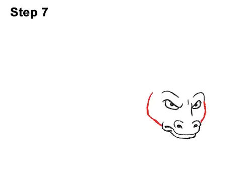 Draw Angry Mean Big Charging Cartoon Bull 7
