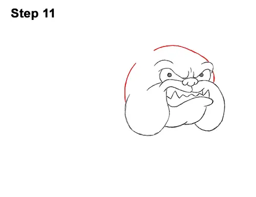 Draw Cartoon Bulldog Tough Mean Dog 11