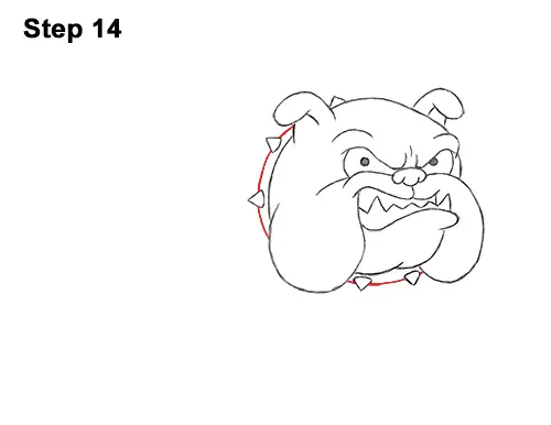 Draw Cartoon Bulldog Tough Mean Dog 14