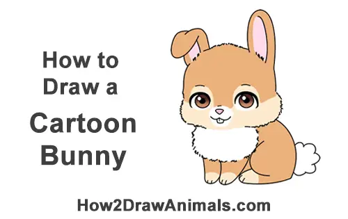 How to Draw a Cute Cartoon Bunny Rabbit Chibi Little Mini