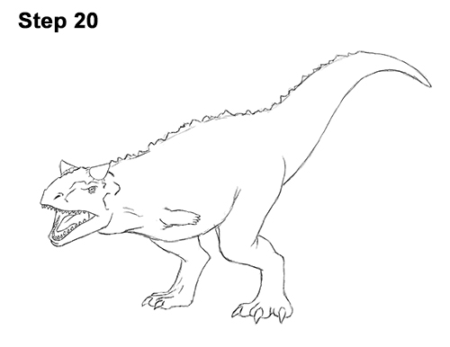 Carnotaurus Drawing Easy