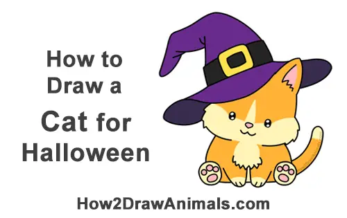 how to draw a witch hat