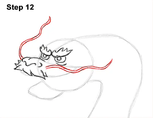 Draw Chinese Dragon 12