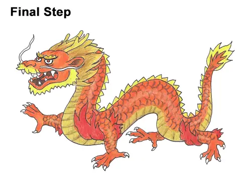 Draw Chinese Dragon