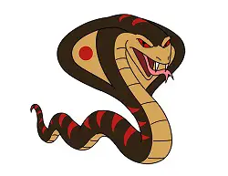 How to Draw a Cartoon Snake Cobra