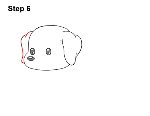 How to Draw a Cute Cartoon Dachshund Wiener Puppy Dog Chibi Kawaii 6