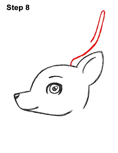 How to Draw Cute Cartoon Deer Antlers 8