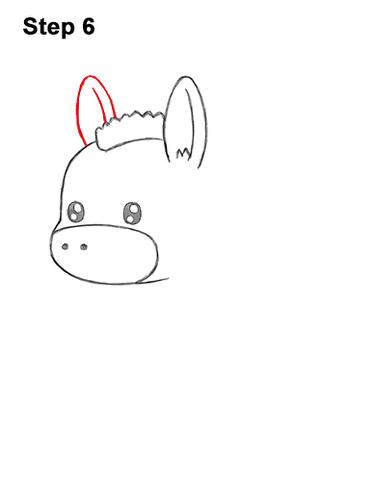 How to Draw a Donkey (Cartoon) VIDEO & Step-by-Step Pictures