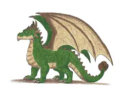 How to Draw a Green Summer Spring Earth Dragon