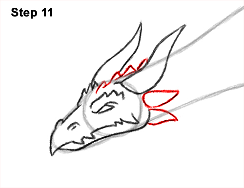 How to Draw a Dragon Flying Wings 11