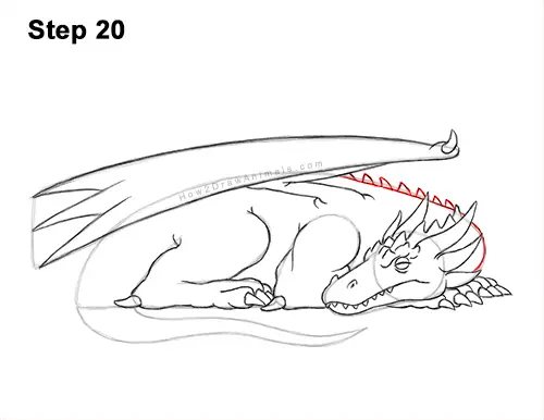 How to Draw a Dragon (Sleeping) VIDEO & Step-by-Step Pictures