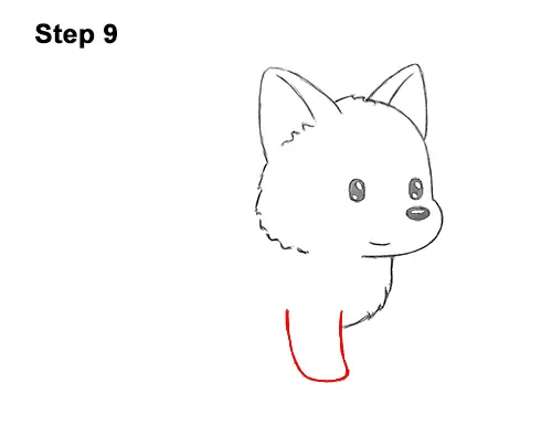 How to Draw Cute Cartoon German Shepherd Puppy Dog 9