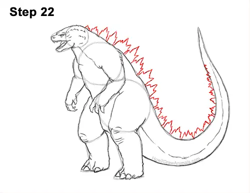 How to Draw Godzilla VIDEO & Step-by-Step Pictures