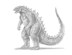 How to Draw a Godzilla Monster Gojira Kaiju