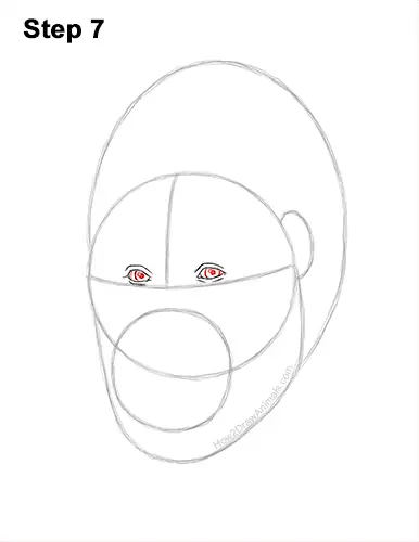 How to Draw a Gorilla Head Face Portrait 7