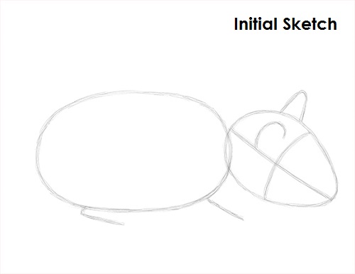 Draw Hamster Sketch