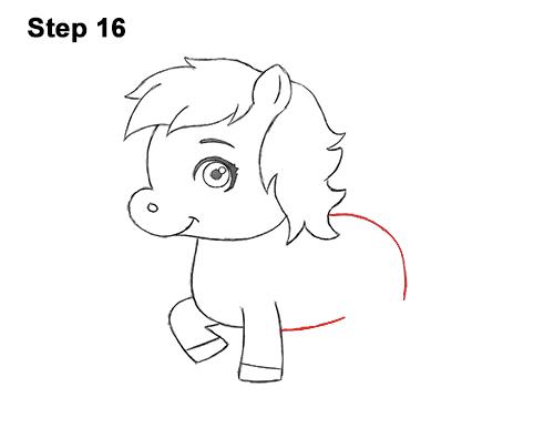 How to Draw a Horse / Pony (Cartoon)