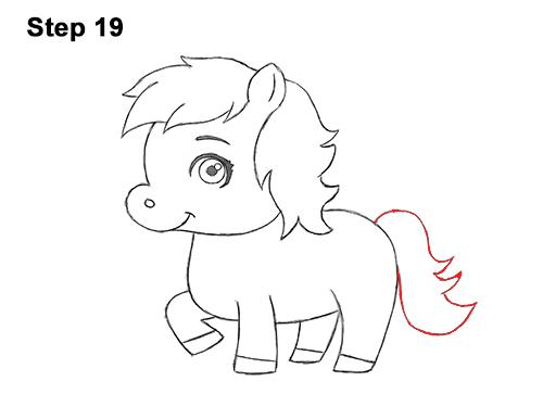 How to Draw a Horse / Pony (Cartoon)