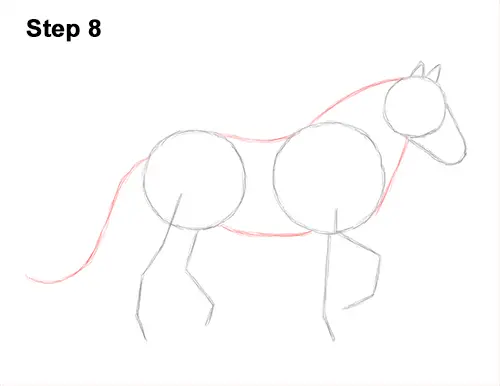 How to Draw a Horse Gypsy Vanner Irish Cob 8