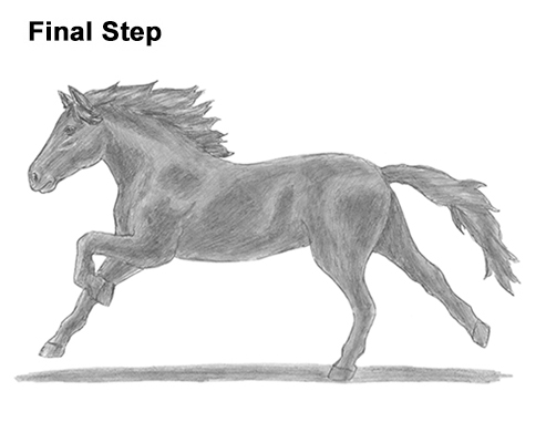 Draw Running Horse