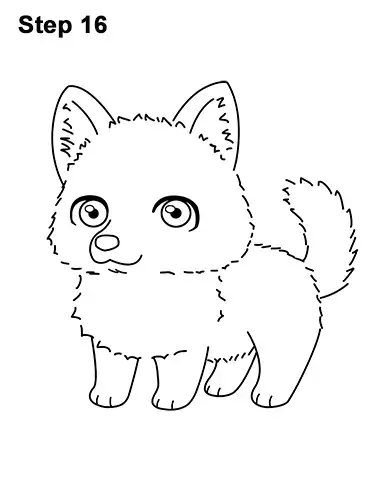 How to Draw a Dog (Cartoon Husky)