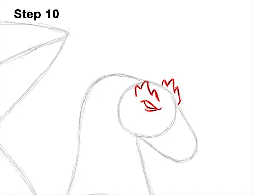 How to Draw a Cold Winter Ice Dragon 10