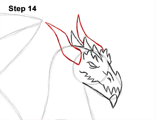 How to Draw a Cold Winter Ice Dragon 14