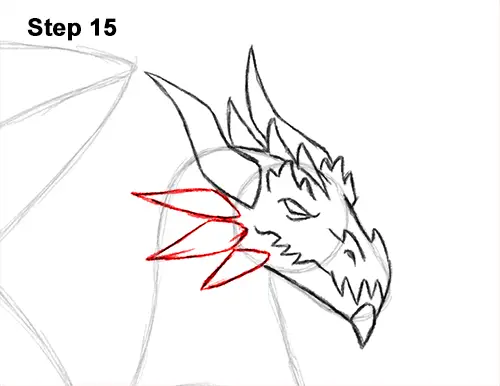 How to Draw a Cold Winter Ice Dragon 15