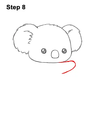 How to Draw Cute Cartoon Koala Bear 8