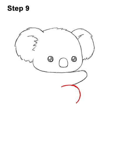 How to Draw Cute Cartoon Koala Bear 9
