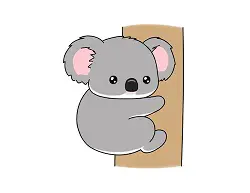 How to Draw a Koala Cartoon