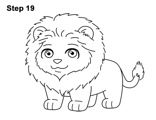 How to Draw a Lion (Cartoon)