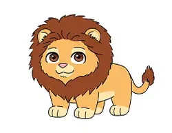 How to draw a Cute Cartoon Lion Chibi Kawaii