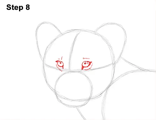 Draw Lion Cub 8