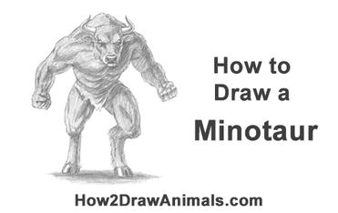 simple minotaur drawings