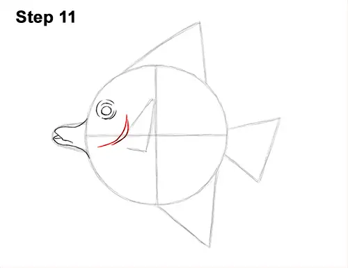 How to Draw Moorish Idol Fish 11