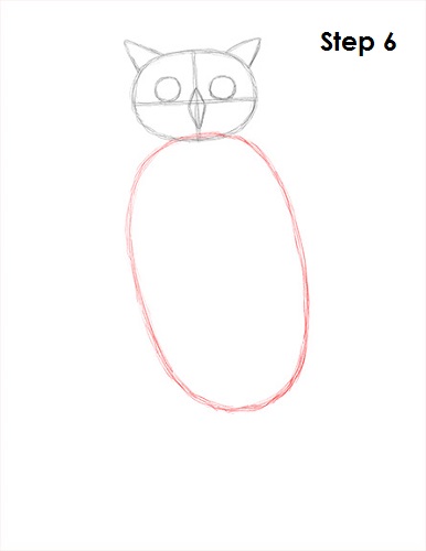 Draw Great Horned Owl 6