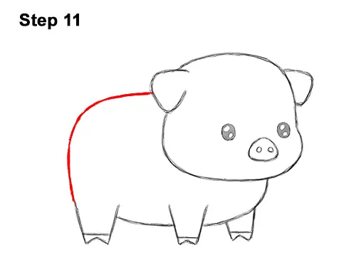 How to Draw a Pig (Cartoon) VIDEO & Step-by-Step Pictures