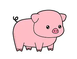 Featured image of post Cartoon Cute Easy Drawing Pig - Kids and beginners alike can now draw a great looking pig.