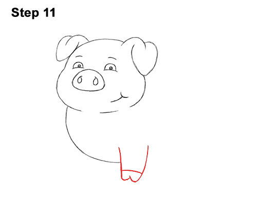 How to Draw a Pig (Cartoon) VIDEO & Step-by-Step Pictures